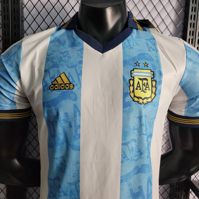 CAMISA VERSÃO PLAYER DA SELEÇÃO DA ARGENTINA 22/23 AZUL CLARO