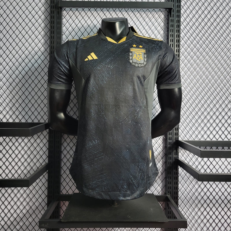 CAMISA VERSÃO PLAYER DA SELEÇÃO DA ARGENTINA 22/23 BLACK