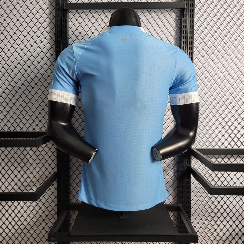 CAMISA VERSÃO PLAYER DA SELEÇÃO DO URUGUAI 22/23 AZUL