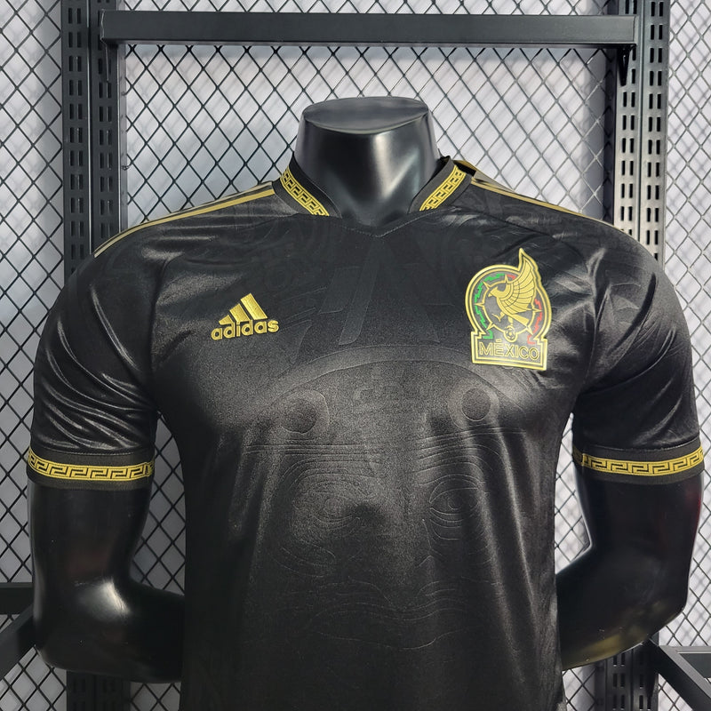 CAMISA VERSÃO PLAYER DA SELEÇÃO DO MEXICO 22/23 PRETO EDIÇÃO ESPECIAL