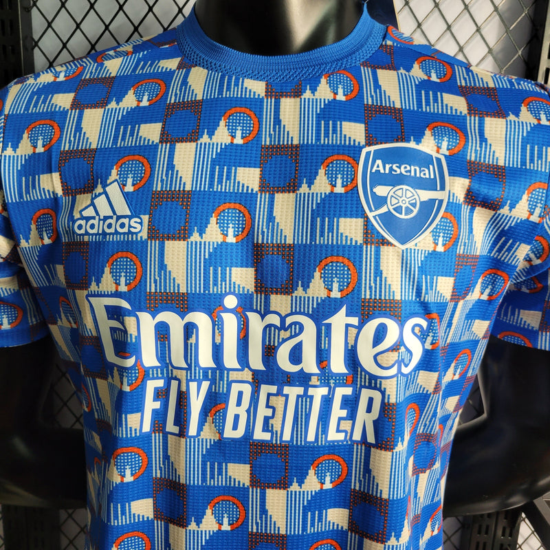 CAMISA VERSÃO PLAYER DO ARSENAL 23/24 BLUE TREINO