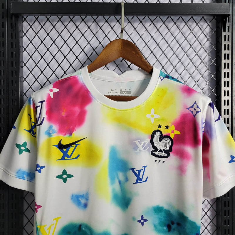 CAMISA DA SELEÇÃO DA FRANCA 22/23 MULTICOLOR  LV