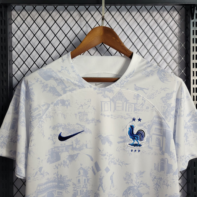 CAMISA DA SELEÇÃO DA FRANÇA 22/23 BRANCO