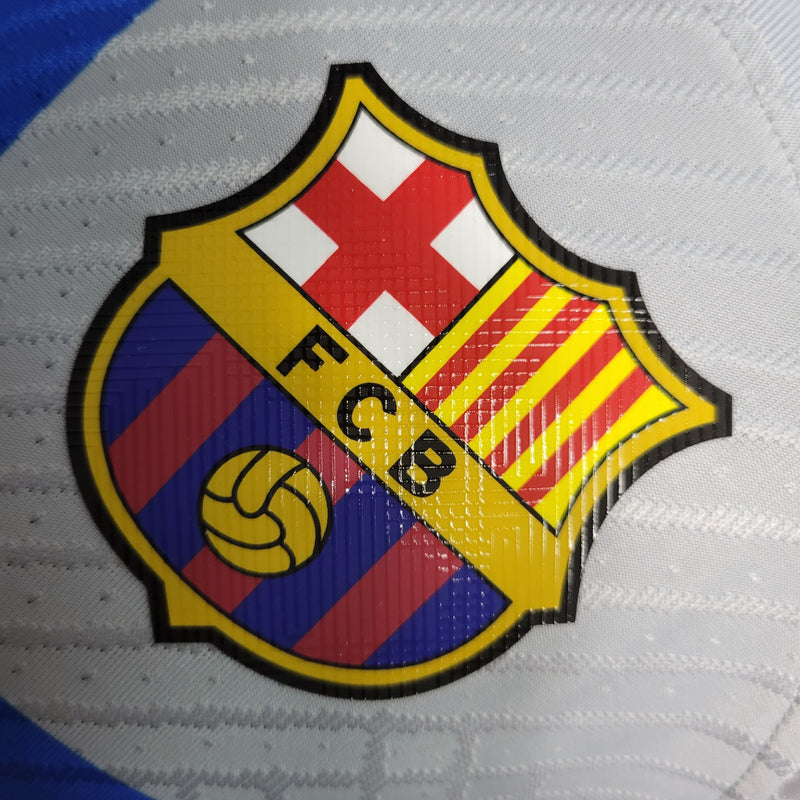 CAMISA VERSÃO PLAYER DO BARCELONA 22/23 BRANCO