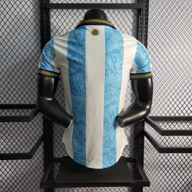 CAMISA VERSÃO PLAYER DA SELEÇÃO DA ARGENTINA 22/23 AZUL CLARO