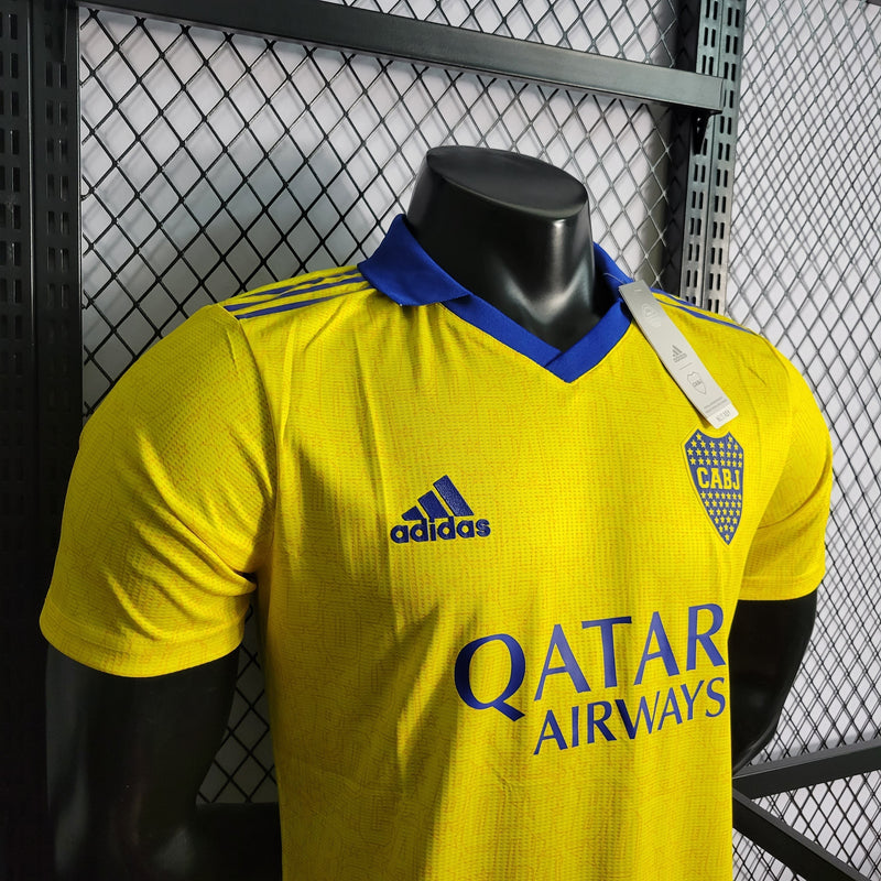 CAMISA VERSÃO PLAYER DO BOCA JUNIORS 22/23 AMARELO