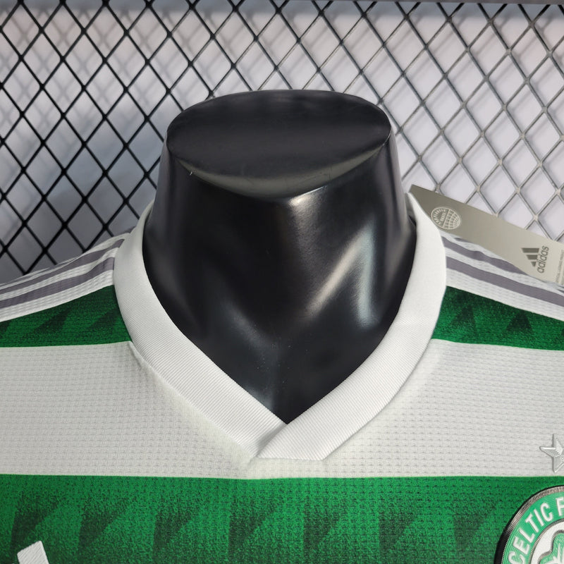 CAMISA VERSÃO PLAYER DO CELTIC 22/23 BRANCO E VERDE