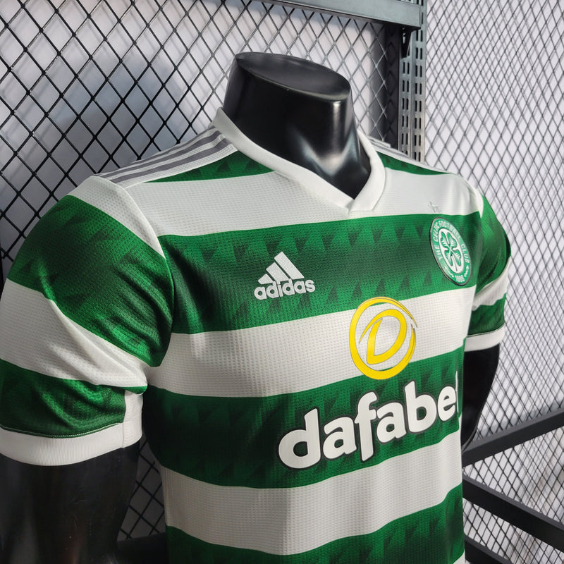 CAMISA VERSÃO PLAYER DO CELTIC 22/23 BRANCO E VERDE