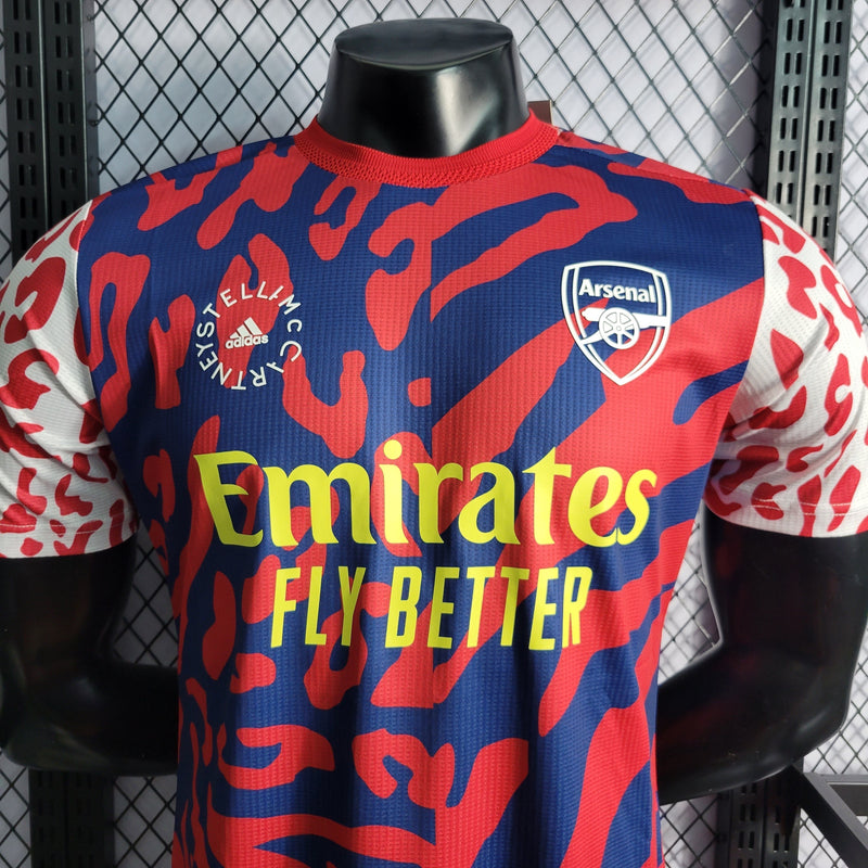 CAMISA VERSÃO PLAYER DO ARSENAL 23/24 RED BLUE