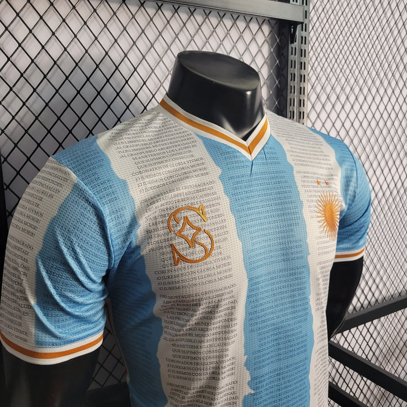 CAMISA VERSÃO PLAYER DA SELEÇÃO DA ARGENTINA 22/23 COMEMORATIVA