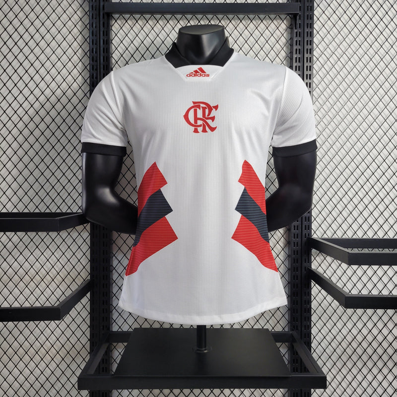 CAMISA VERSÃO PLAYER DO FLAMENGO 23/24 BRANCO TREINO