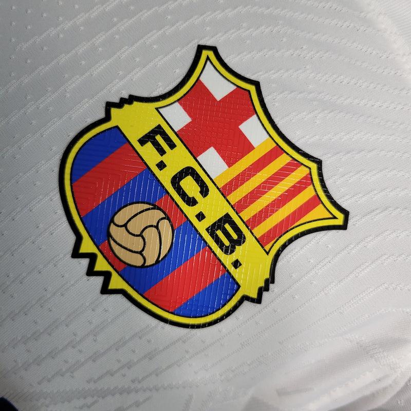 CAMISA VERSÃO PLAYER DO BARCELONA 23/24 BRANCO