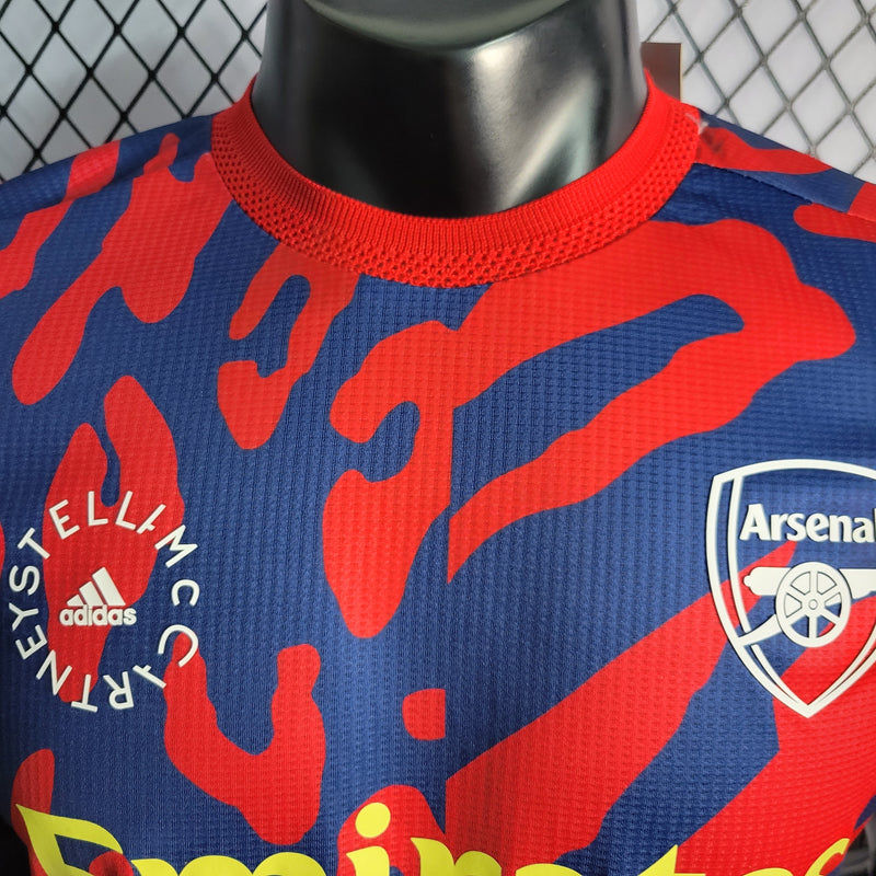 CAMISA VERSÃO PLAYER DO ARSENAL 23/24 RED BLUE