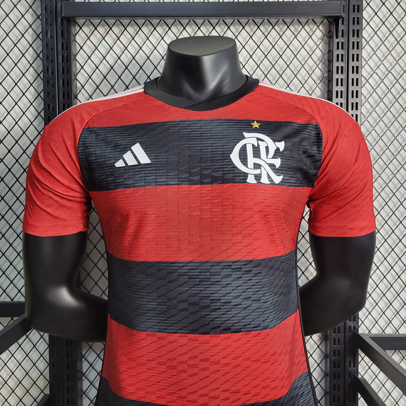 CAMISA VERSÃO PLAYER DO FLAMENGO 23/24 VERMELHO