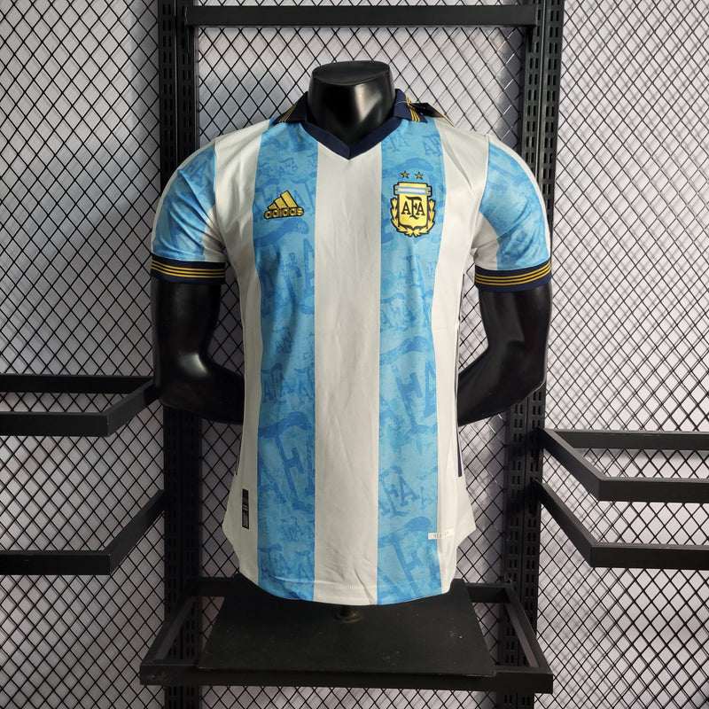 CAMISA VERSÃO PLAYER DA SELEÇÃO DA ARGENTINA 22/23 AZUL CLARO