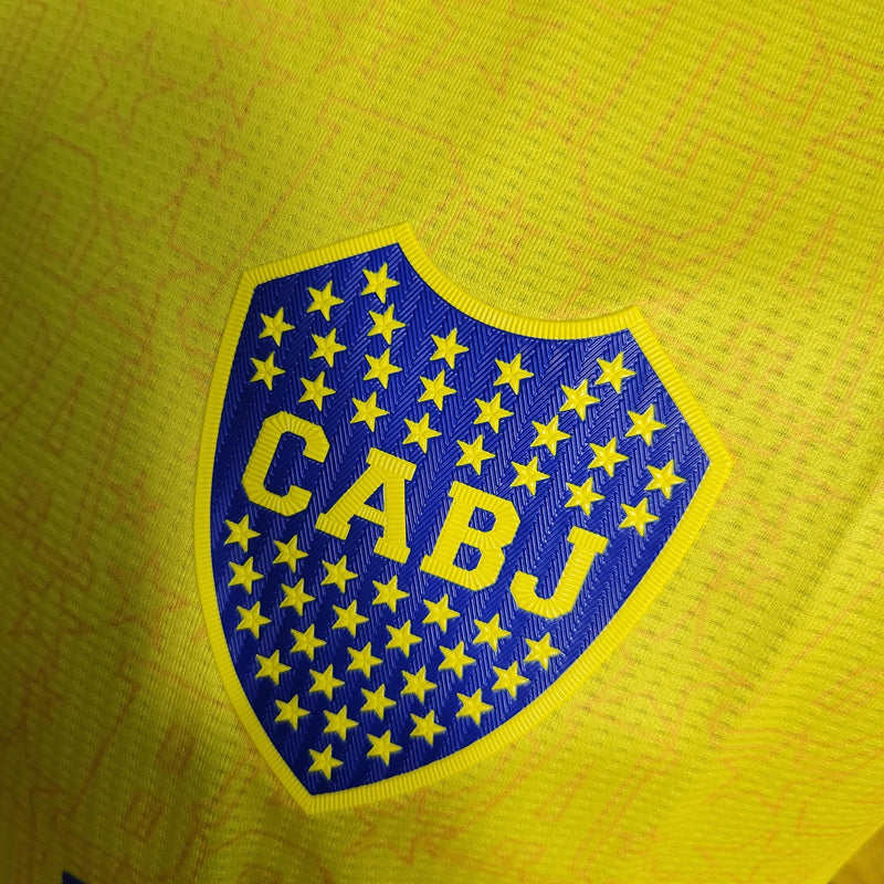 CAMISA VERSÃO PLAYER DO BOCA JUNIORS 22/23 AMARELO