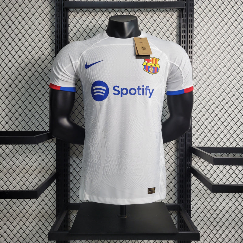 CAMISA VERSÃO PLAYER DO BARCELONA 23/24 BRANCO