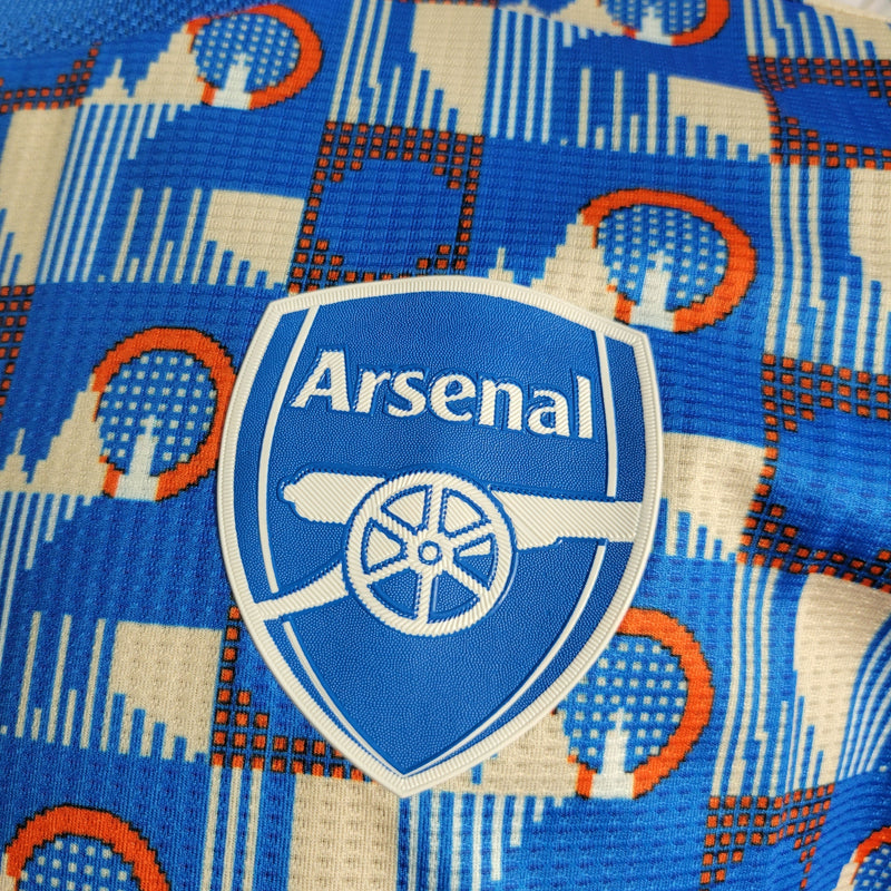 CAMISA VERSÃO PLAYER DO ARSENAL 23/24 BLUE TREINO