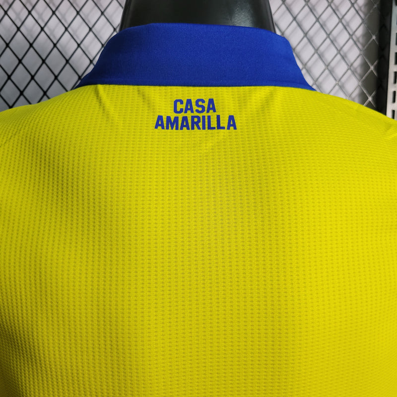 CAMISA VERSÃO PLAYER DO BOCA JUNIORS 22/23 AMARELO