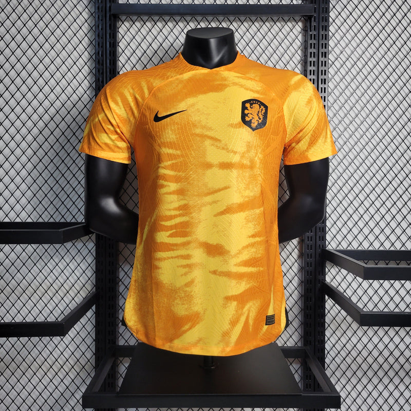 CAMISA VERSÃO PLAYER DA SELEÇÃO DA HOLANDA 22/23 LARANJA