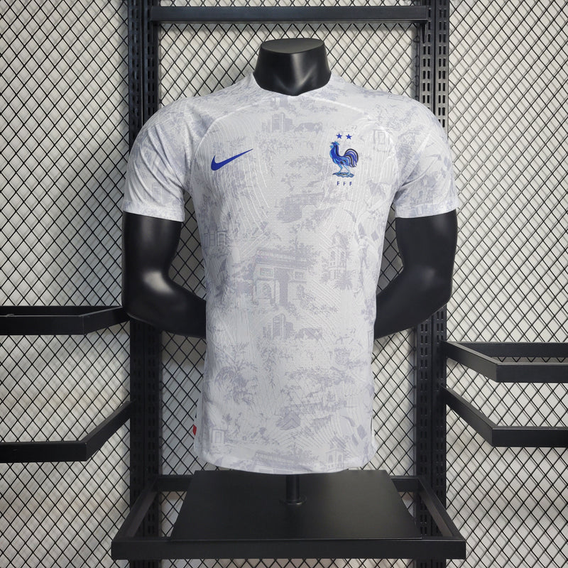 CAMISA VERSÃO PLAYER DA SELEÇÃO DA FRANÇA 22/23 BRANCO