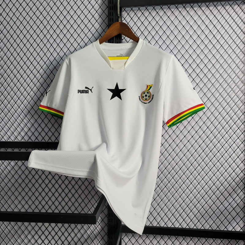 CAMISA DA SELEÇÃO DE GANA 22/23 BRANCO