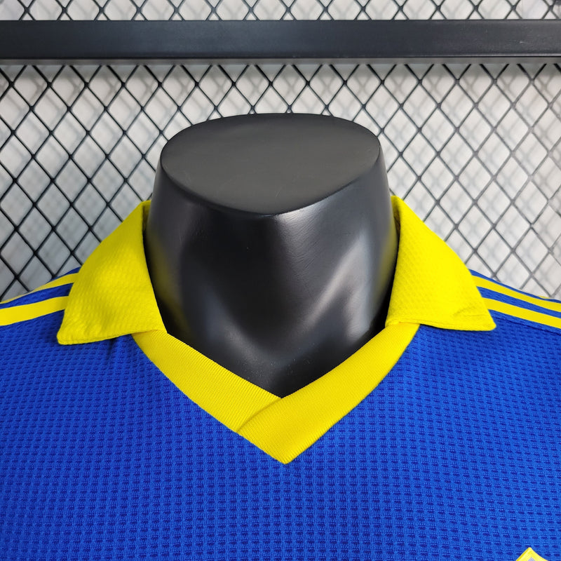 CAMISA VERSÃO PLAYER DO BOCA JUNIORS 23/24 AZUL