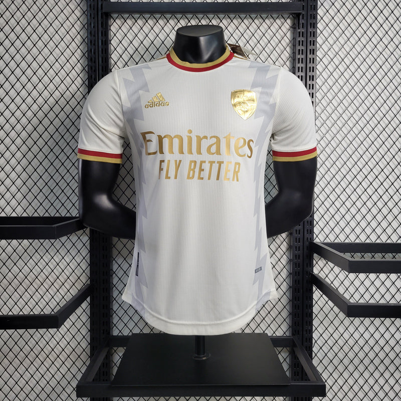 CAMISA VERSÃO PLAYER DO ARSENAL 23/24 BRANCO EDIÇÃO ESPECIAL