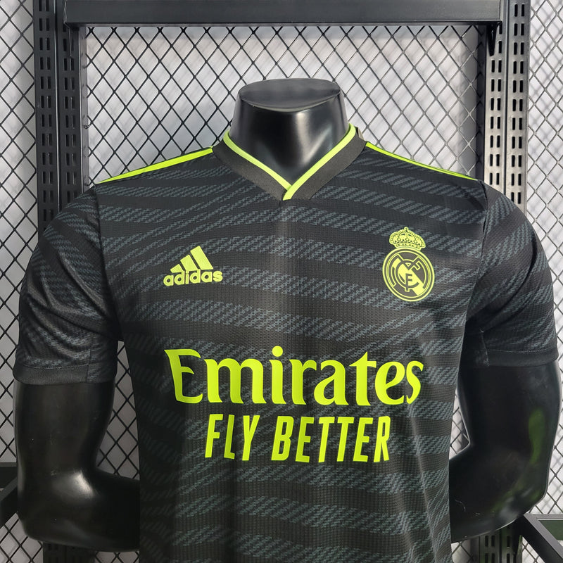 CAMISA VERSÃO PLAYER DO REAL MADRID 22/23 BLACK 2