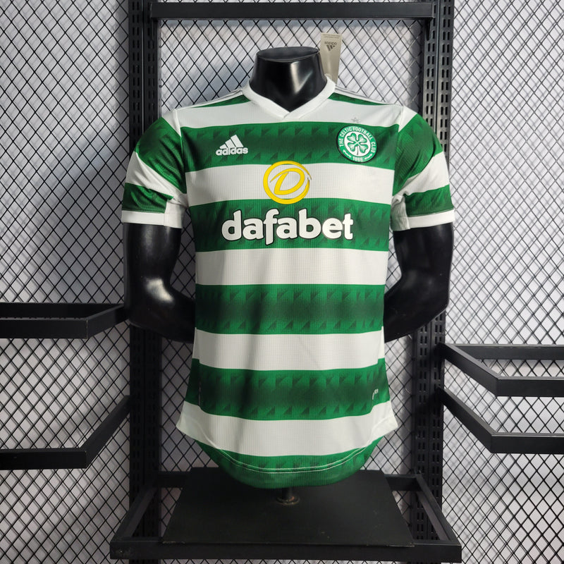 CAMISA VERSÃO PLAYER DO CELTIC 22/23 BRANCO E VERDE