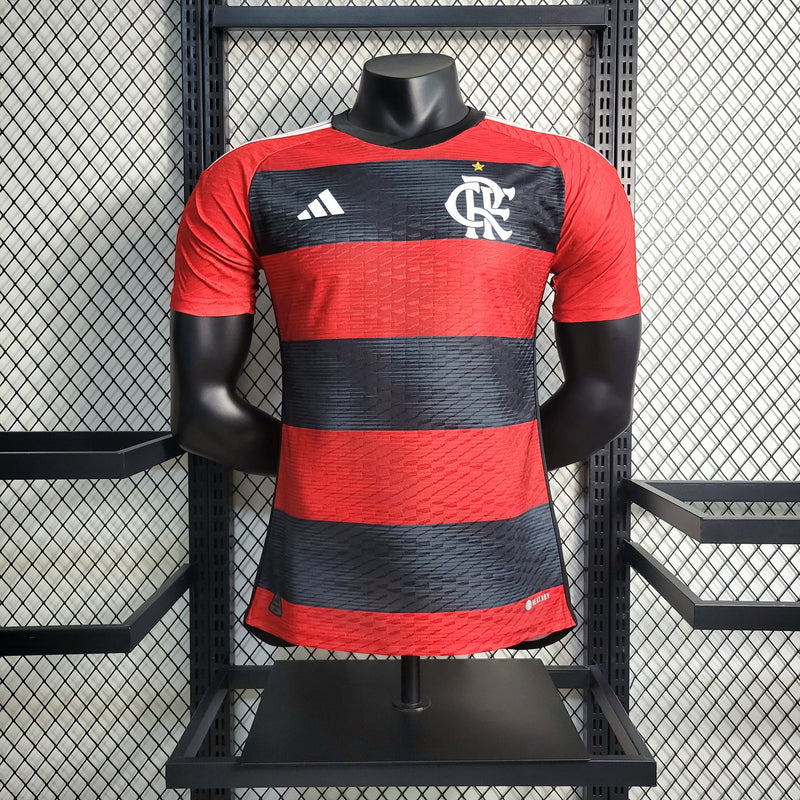 CAMISA VERSÃO PLAYER DO FLAMENGO 23/24 VERMELHO