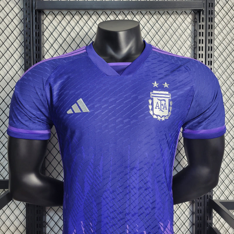 CAMISA VERSÃO PLAYER DA SELEÇÃO DA ARGENTINA 22/23 AZUL