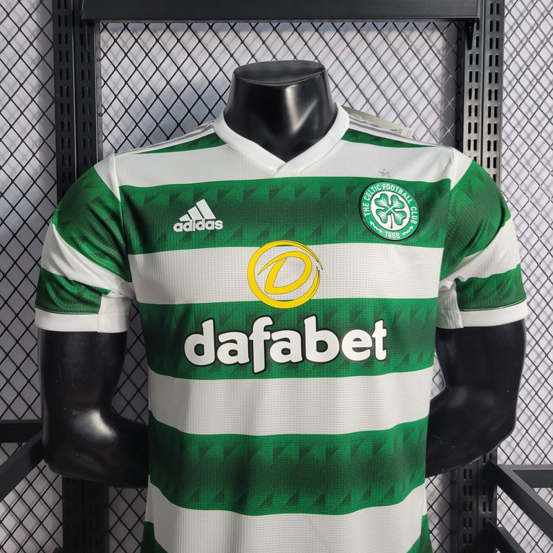 CAMISA VERSÃO PLAYER DO CELTIC 22/23 BRANCO E VERDE