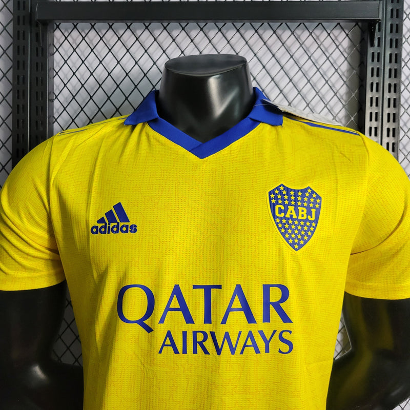 CAMISA VERSÃO PLAYER DO BOCA JUNIORS 22/23 AMARELO