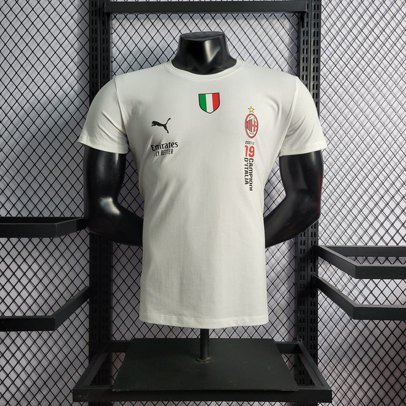 CAMISA VERSÃO PLAYER DO MILAN 23/24 BRANCO EDIÇÃO ESPECIAL