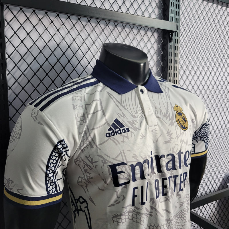 CAMISA VERSÃO PLAYER DO REAL MADRID 22/23 BRANCO