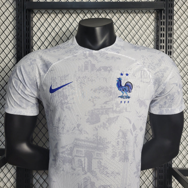 CAMISA VERSÃO PLAYER DA SELEÇÃO DA FRANÇA 22/23 BRANCO