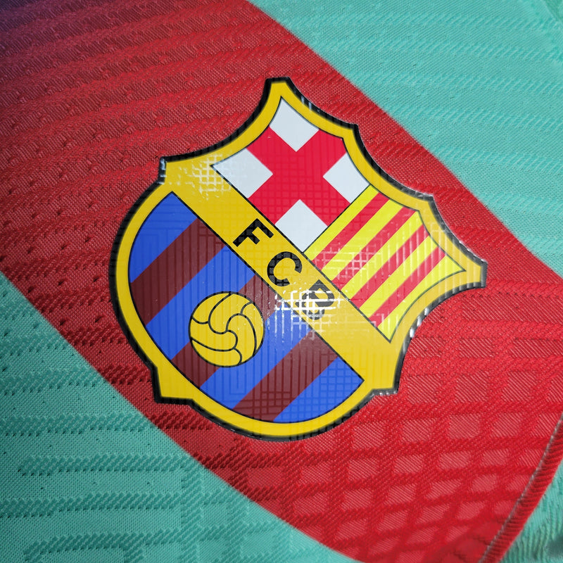 CAMISA VERSÃO PLAYER DO BARCELONA 23/24 GREEN EDIÇÃO ESPECIAL