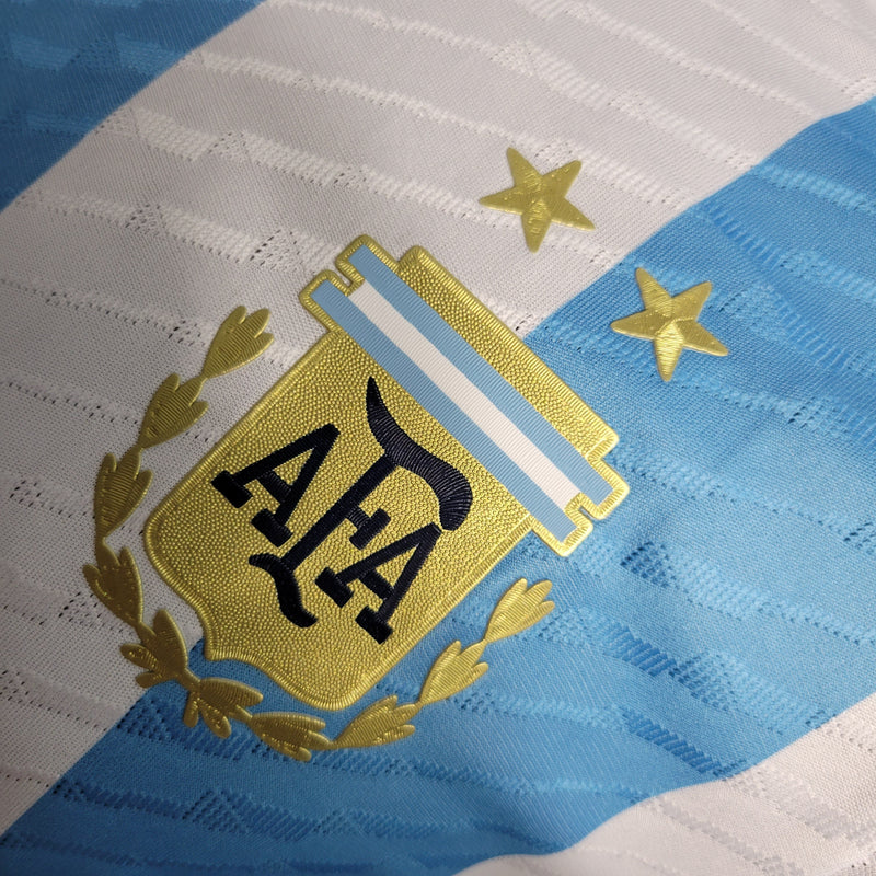 CAMISA VERSÃO PLAYER DA SELEÇÃO DA ARGENTINA 22/23 TRADICIONAL