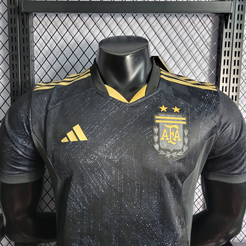 CAMISA VERSÃO PLAYER DA SELEÇÃO DA ARGENTINA 22/23 BLACK